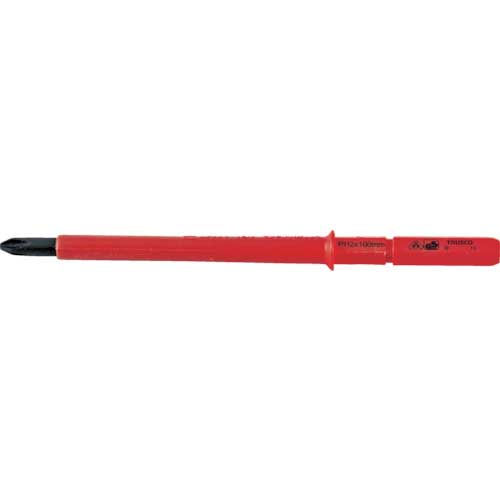 TRUSCO 絶縁差替式ドライバー(マグネット入り) (+NO.0X60mm) TZDS-0