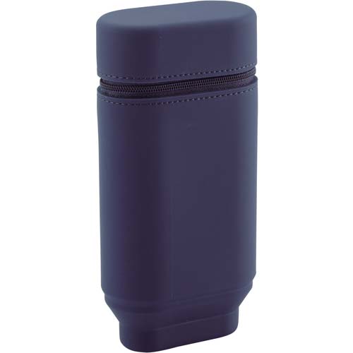 LIHIT スタンドペンケース オーバルタイプLサイズ ネイビー A7695-11