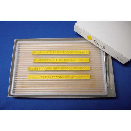 テクノマーク フラットスタンプ・ロールマーカー用差替式ゴム活字