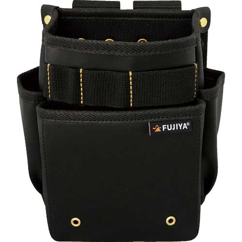 フジ矢 腰袋スモール2段(黒金) PS-32BG