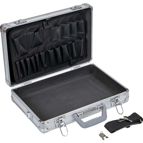 TRUSCO アルミケース 片開き シルバー TAC