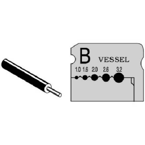 VESSEL ワイヤーストリッパーブレード (3000B、300002用) 単線用 WB-002