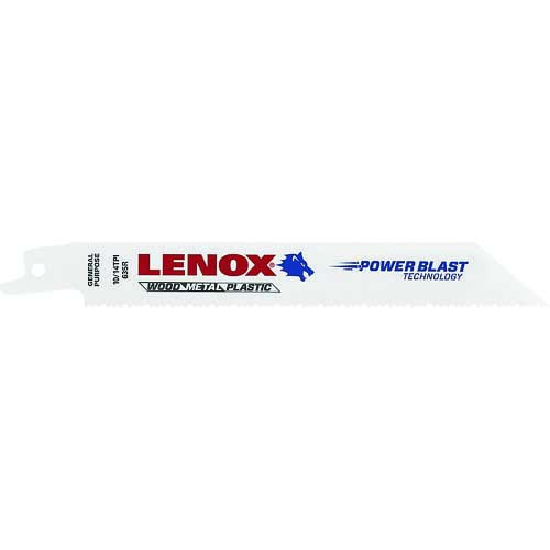 LENOX バイメタルセーバーソーブレード 635R 150mm×10/14山 (5枚入り) 12129635R