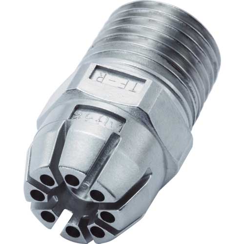 いけうち ラウンド形エアーノズル TAIFUJetシリーズ ステンレス鋼316L製 ネジ1/4オス Φ1.0 1/4MTF-R8-010S316L-IN