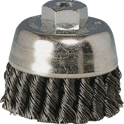 BURRTEC ワイラー ノット型(ヒネリ) カップブラシ 電動用 VKC-2P 70×M10P1.5 SW0.5 3075100