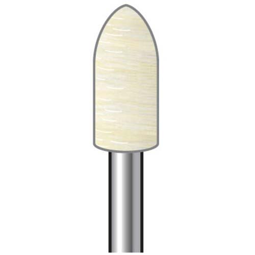 ナカニシ フェルトバフハードタイプ 10本入 砲弾型 φ6×13×軸φ3 53351