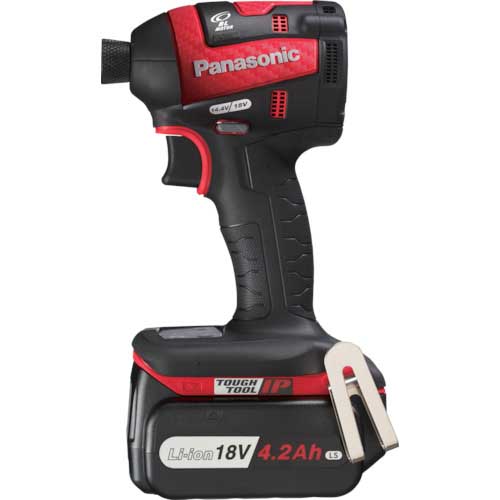 【廃番】Panasonic 充電インパクトドライバー Dual(デュアル) レッド 18V 4.2Ah EZ75A7LS2G-R