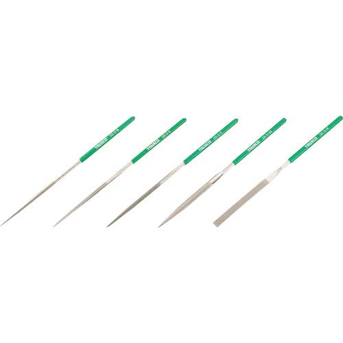 TRUSCO ダイヤモンドヤスリ 精密用#170 5本セット 全長200mm(5本組サイズ) GS-5-SET