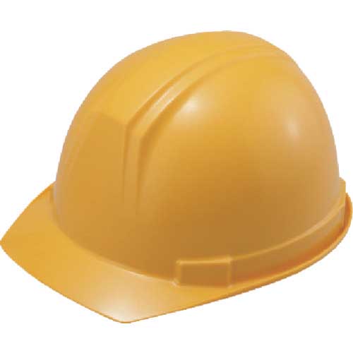 タニザワ ABS製前ひさし型ヘルメット ST#0169-EZ 黄 0169-EZ-Y2-J