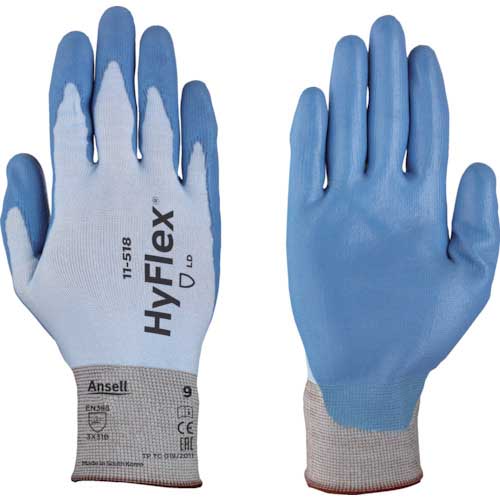 アンセル 耐切創手袋 ハイフレックス 11-518 Mサイズ 11-518-8の通販｜現場市場