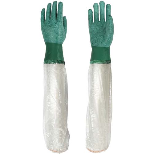 ビニスター 腕カバー付手袋 ビニスター腕カバー付 竹 615