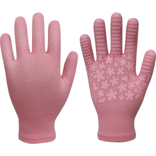 福徳 日本製すべり止め手袋 らくって ライトピンク 779-LPNK