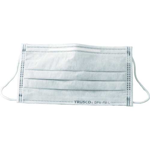 TRUSCO フレッシュマスク 活性炭入り Mサイズ (1Pk(箱)=50枚入) DPM-FM-M