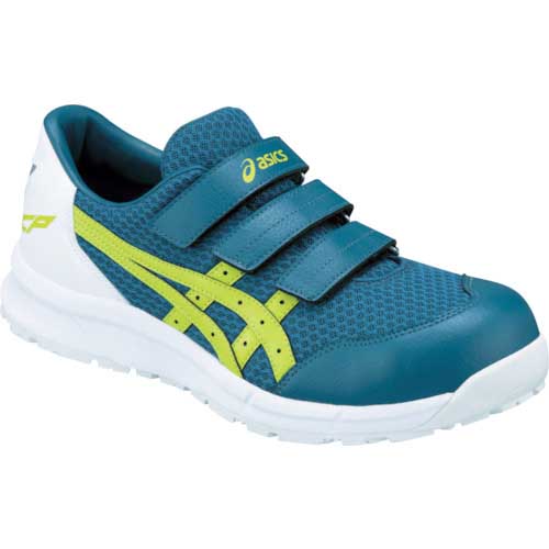 【廃番】アシックス ウィンジョブCP202 インクブルー×ライム 27.0cm FCP202.4589-27.0