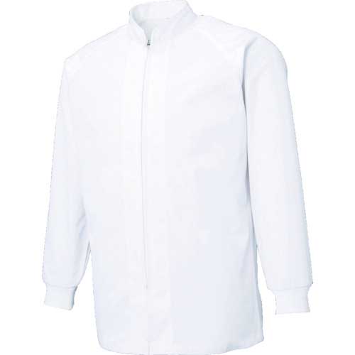 サンエス 超清涼 男女共用混入だいきらい長袖コート L ホワイト FX70650R-L-C11