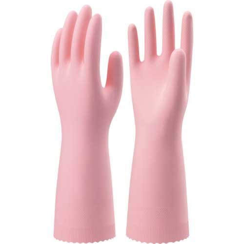 【廃番】SHOWA ニトリルゴム手袋 ナイスハンドエクストラ中厚手 Sサイズ ピンク NHEXC-SP