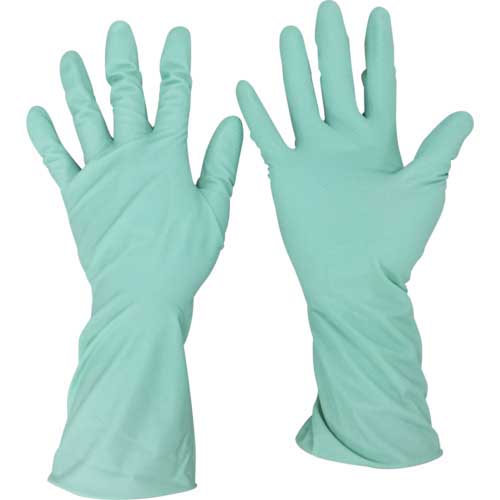 okamoto ふんわりやわらか天然ゴム手袋 グリーン M OK-1-G-M