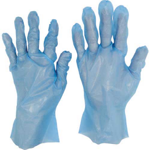 【廃番】テイジン ポリエチレンぴったりグローブ L (100枚入) PE-02BL