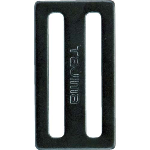 タジマ D環止め(アルミ2穴)ブラック TA-AD2BK