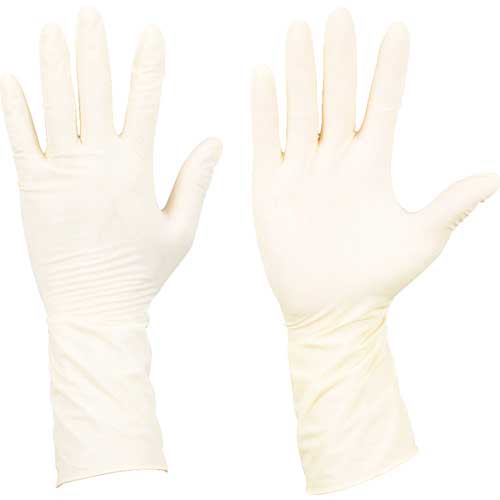 【廃番】TRUSCO クリーンルーム用ニトリル手袋 100枚入 L ホワイト 手のひら周り21.0cm TNT-L