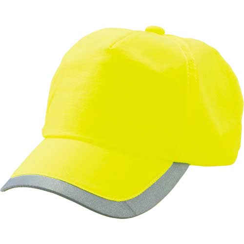 TRUSCO 反射テープ付帽子 蛍光イエロー TSC-Y