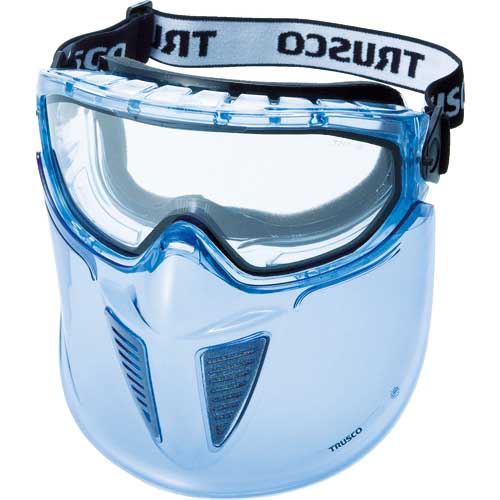 TRUSCO セーフティゴーグル バイザー付 通気弁タイプ TSG-83T