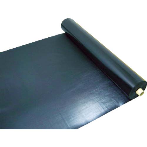 ワニ印 塩ビ養生シート 黒 厚み0.15MM 1M×50M 003080