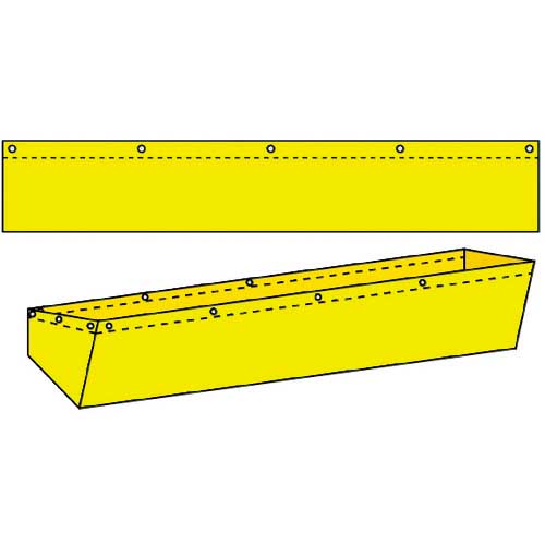 【廃番】グリーンクロス ダンプトラック濁水落下防止カバー10tワイド用 無地 1137-0801-16