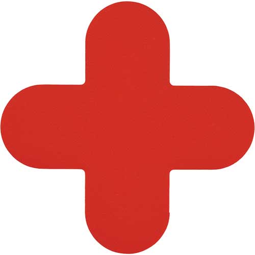 緑十字 路面表示ステッカー