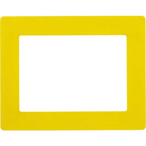 緑十字 路面用区画標識(A4用紙対応タイプ) 黄 YKH-A4Y 312×398mm 裏テープ付 403113