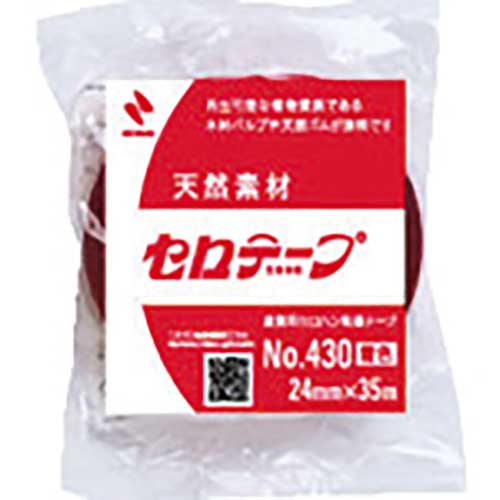 【廃番】ニチバン セロテープ着色赤4301T-24 24mmX35m バイオマスマーク認定製品 4301T-24