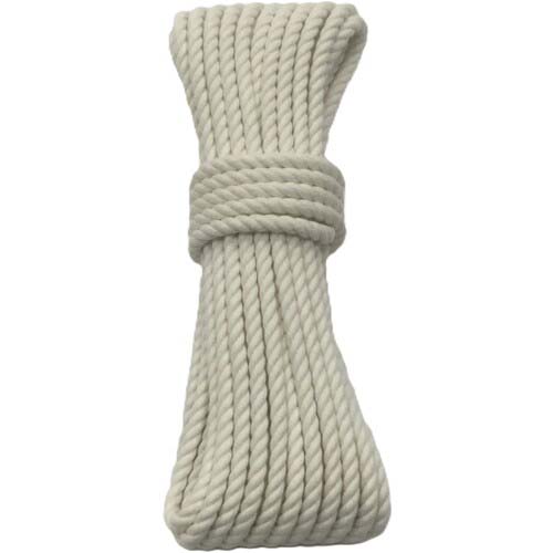 ユタカメイク ロープ 綿ロープ3ツ打 6φ×10m A-61