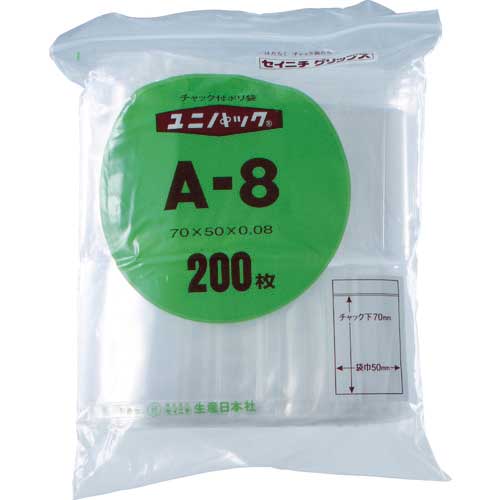 セイニチ チャック付ポリ袋ユニパック(厚手)