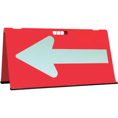 萩原 標示スタンド 方向指示板 矢印反射タイプ ABS-1