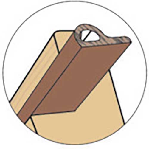 ニトムズ ドア・窓用気密パッキンP型 G0102