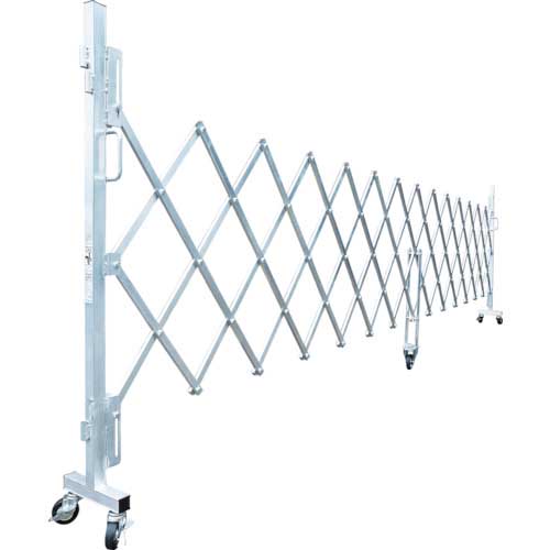 PiCa バリケードフェンス 簡易アルミキャスターゲート シルバー 全幅5141mm GTO-50