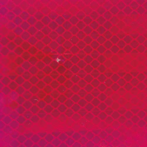 TRUSCO 超高輝度反射シート プリズム型 227mmX227mm 赤 HS-2222P