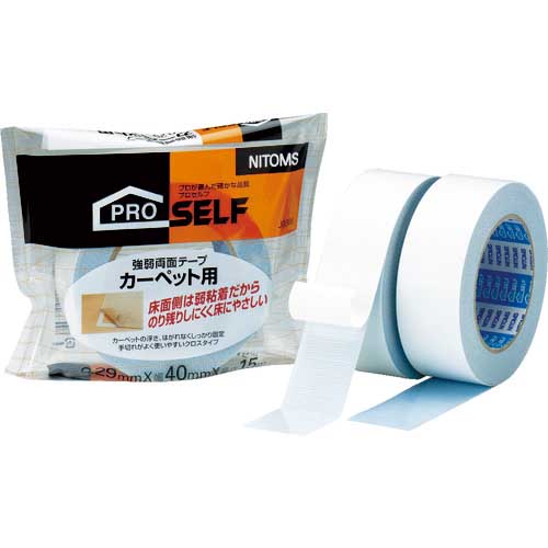 ニトムズ カーペット用強弱両面テープ40×15 J0300