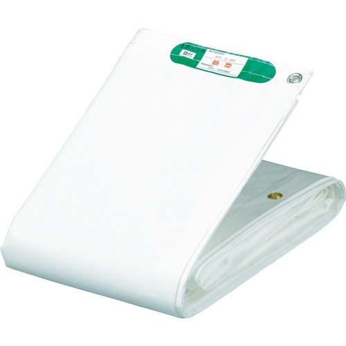 萩原 国産塩ビ防炎シート 足場用 ホワイト 1.8m×5.1m KEB1851