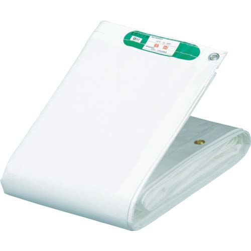 萩原 国産塩ビ防炎シート 足場用 ホワイト 1.8m×5.4m KEB1854