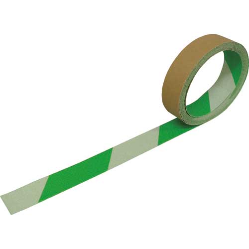 NCA 蛍光ノンスリップ ゼブラタイプ 安全ゾーン 幅25mm×長さ3m×厚さ0.85mm NSP-253-FLZ-GW