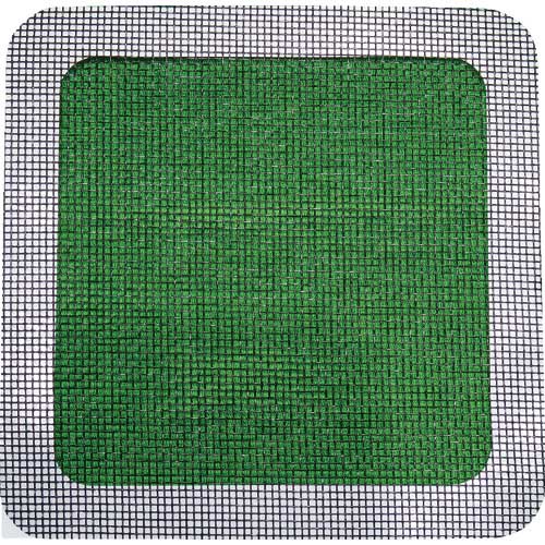 Iwatani 創進 網戸補修シート ブラック正方形大 2枚入り SAH-2SOB