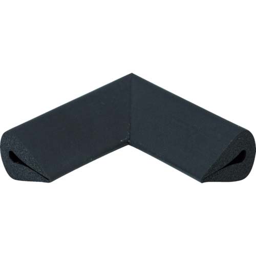 TRUSCO 安心クッション はさみこみ型 コーナー用 幅15mm ブラック TAC-154BK