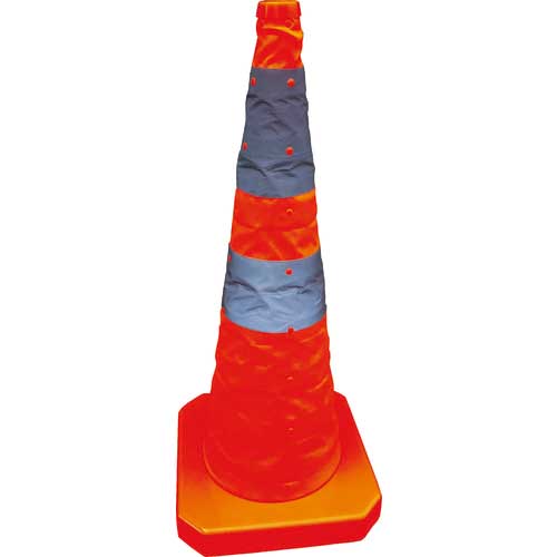 TRUSCO パタパタコーン 700mm 赤 TCCP-700-R