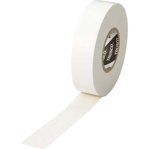 【廃番】TRUSCO プレミアムビニールテープ 19mmX20m 白 TMPM1920W