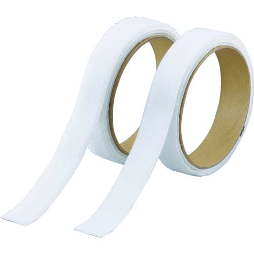 TRUSCO マジックテープ セット強粘着16mm×1m白(1巻=1セット) TMSD-16-W