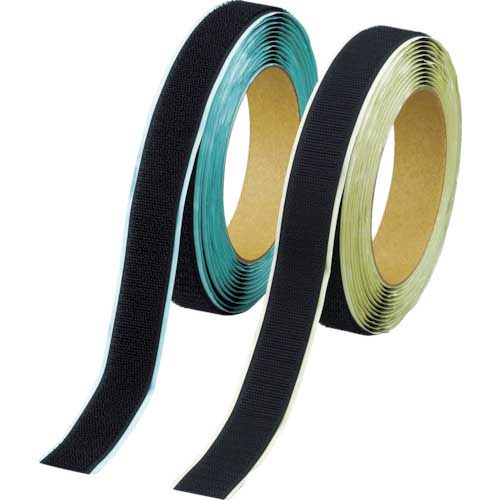 TRUSCO マジックテープセット弱粘着タイプ 5m (1巻=1セット) TPD MTS
