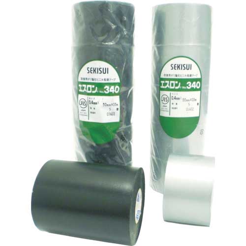 【廃番】積水 エスロンテープ No.340 50X10 シルバー V340S02