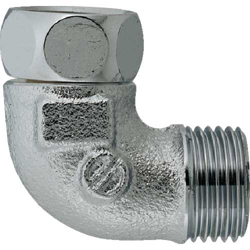 KAKUDAI 水道配管用継手 ナットつきフレキ用エルボ13 呼び径B:G1/2 呼び径C:G1/2 6461-13