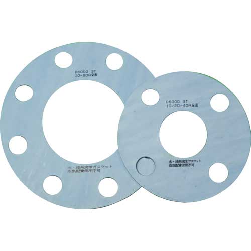 TRUSCO ガスケット フランジ全面パッキン 10K 40A 1.5T D6000-10K-40A-1.5T-FF